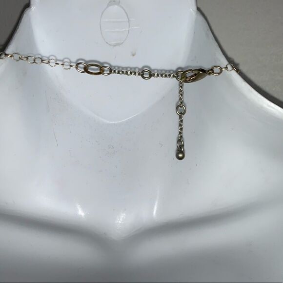 Statement necklace with Abstract Ring Pendant - Picture 4 of 4